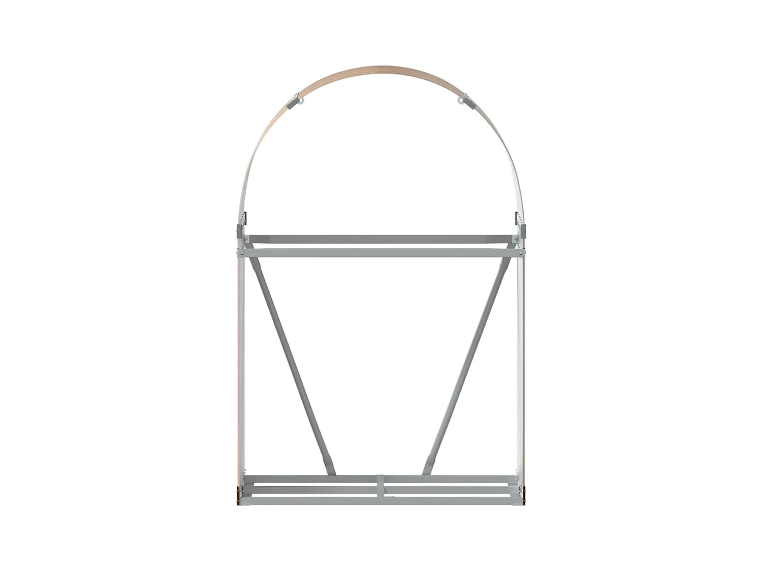 Jilles  Kaminholzunterstand Holzoptik 80x45x120 cm Verzinkter Stahl