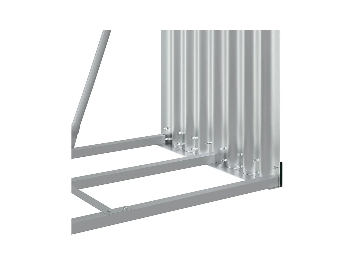 Jilles  Kaminholzunterstand Holzoptik 80x45x120 cm Verzinkter Stahl