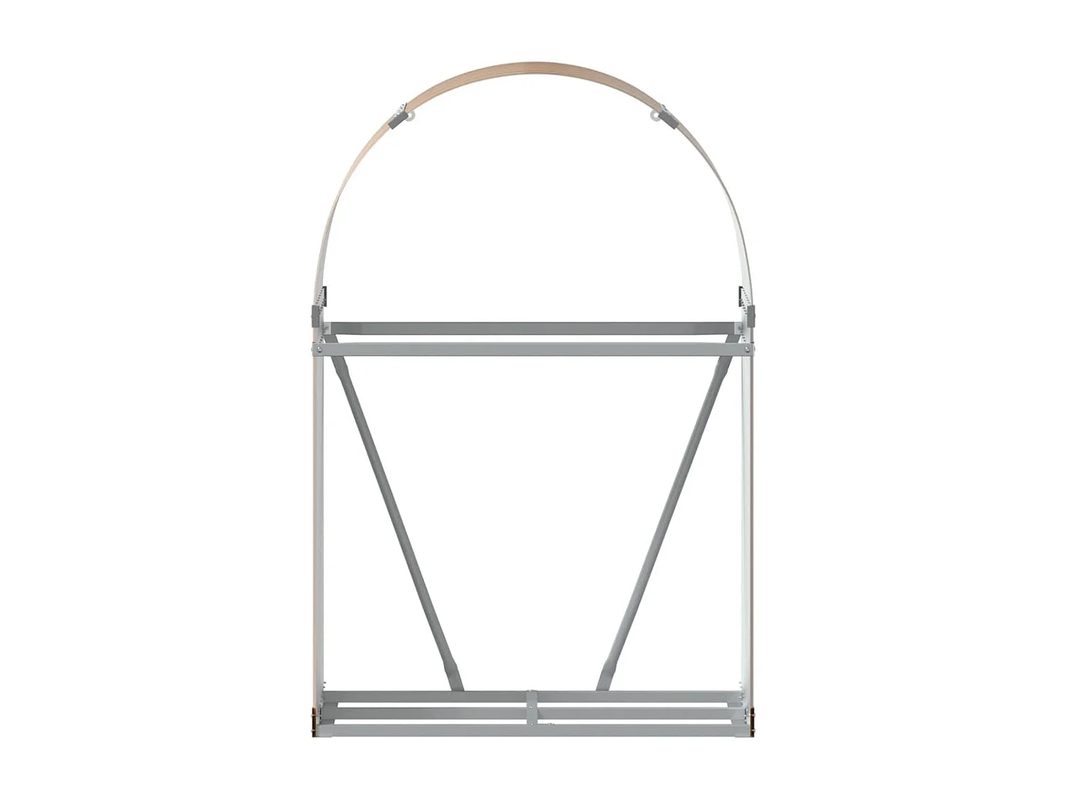 Jilles  Kaminholzunterstand Holzoptik 80x45x120 cm Verzinkter Stahl