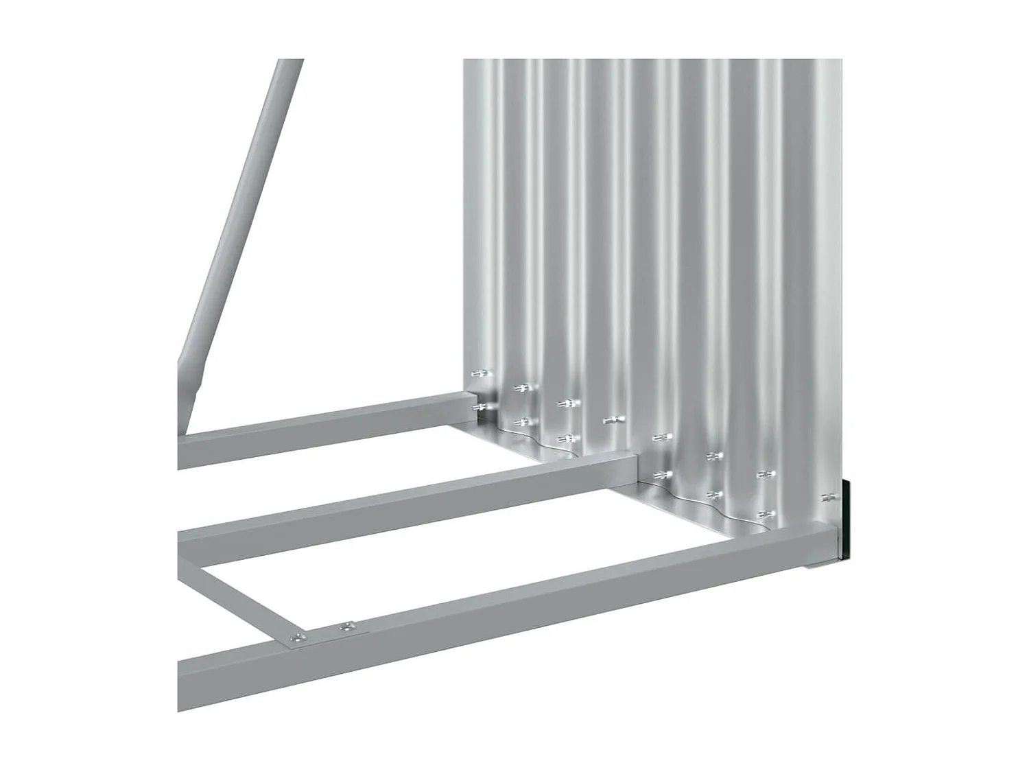 Jilles  Kaminholzunterstand Holzoptik 80x45x120 cm Verzinkter Stahl