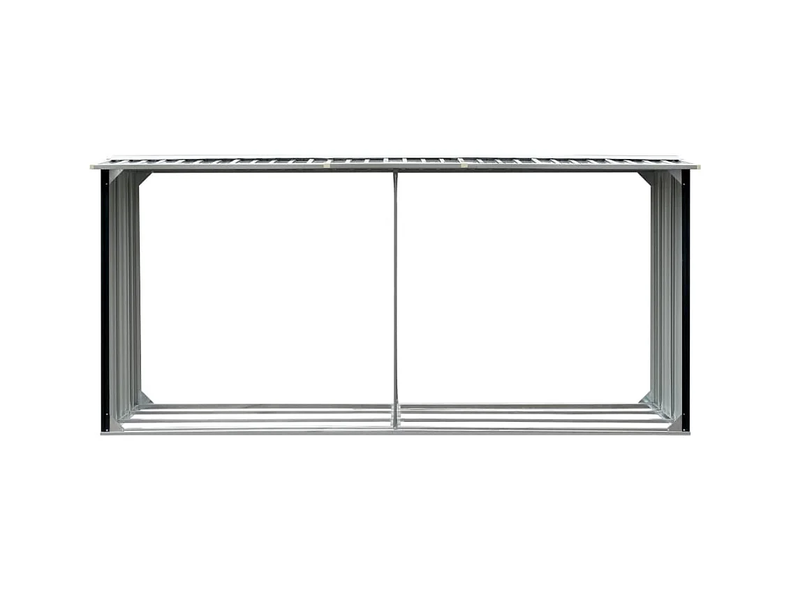 Grydel  Abri de stockage à bois Acier galvanisé 330x92x153cm Anthracite