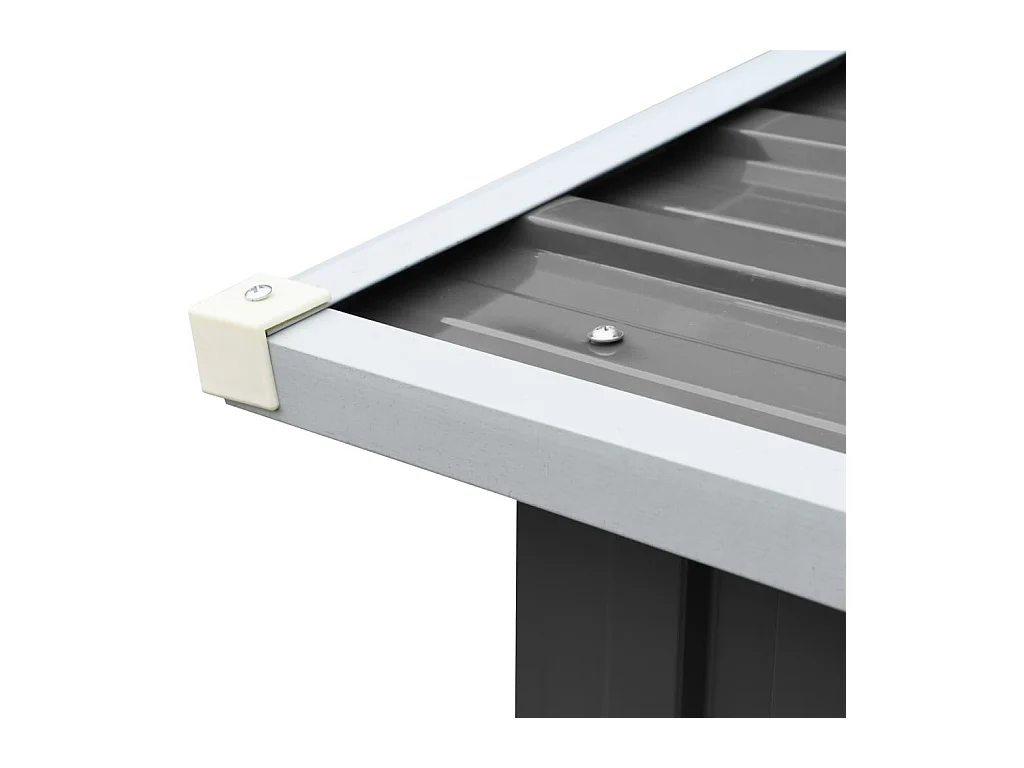 Grydel  Abri de stockage à bois Acier galvanisé 330x92x153cm Anthracite