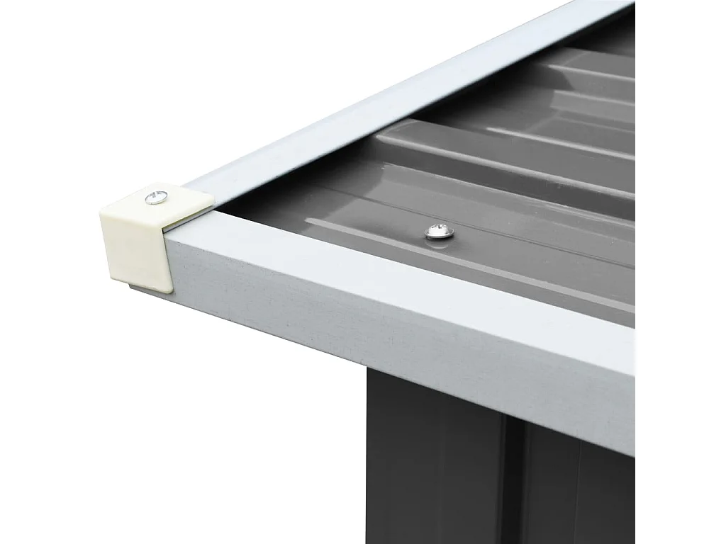 Grydel  Abri de stockage à bois Acier galvanisé 330x92x153cm Anthracite
