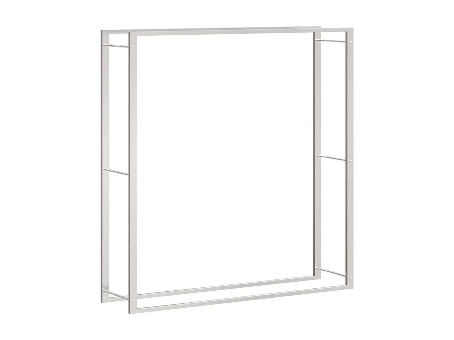 Nichelino  Portalegna 110x28x116 cm in Acciaio Inossidabile