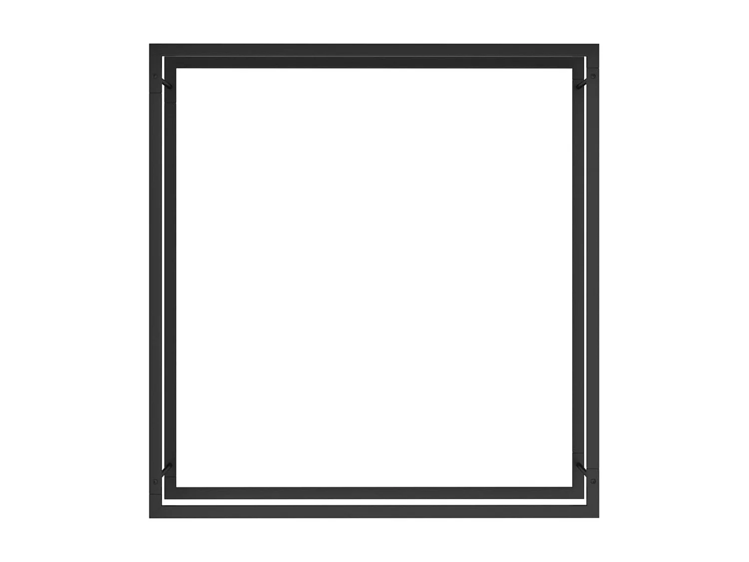 Nichelino  Portant de bois de chauffage Noir mat 110x28x116 cm Acier