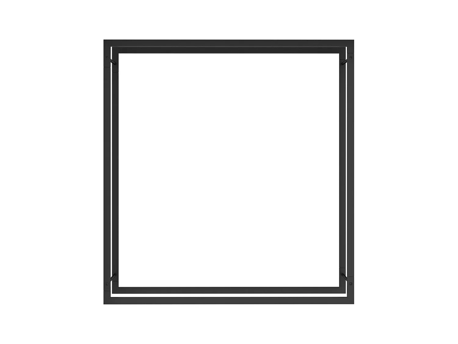 Nichelino  Portant de bois de chauffage Noir mat 110x28x116 cm Acier