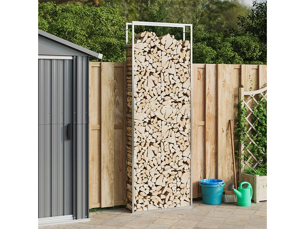 Nichelino  Portalegna 110x28x312 cm in Acciaio Inossidabile