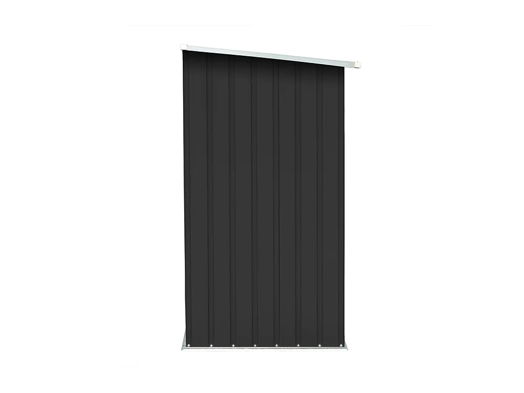 Riley  Abri de stockage à bois Acier galvanisé 163x83x154cm Anthracite