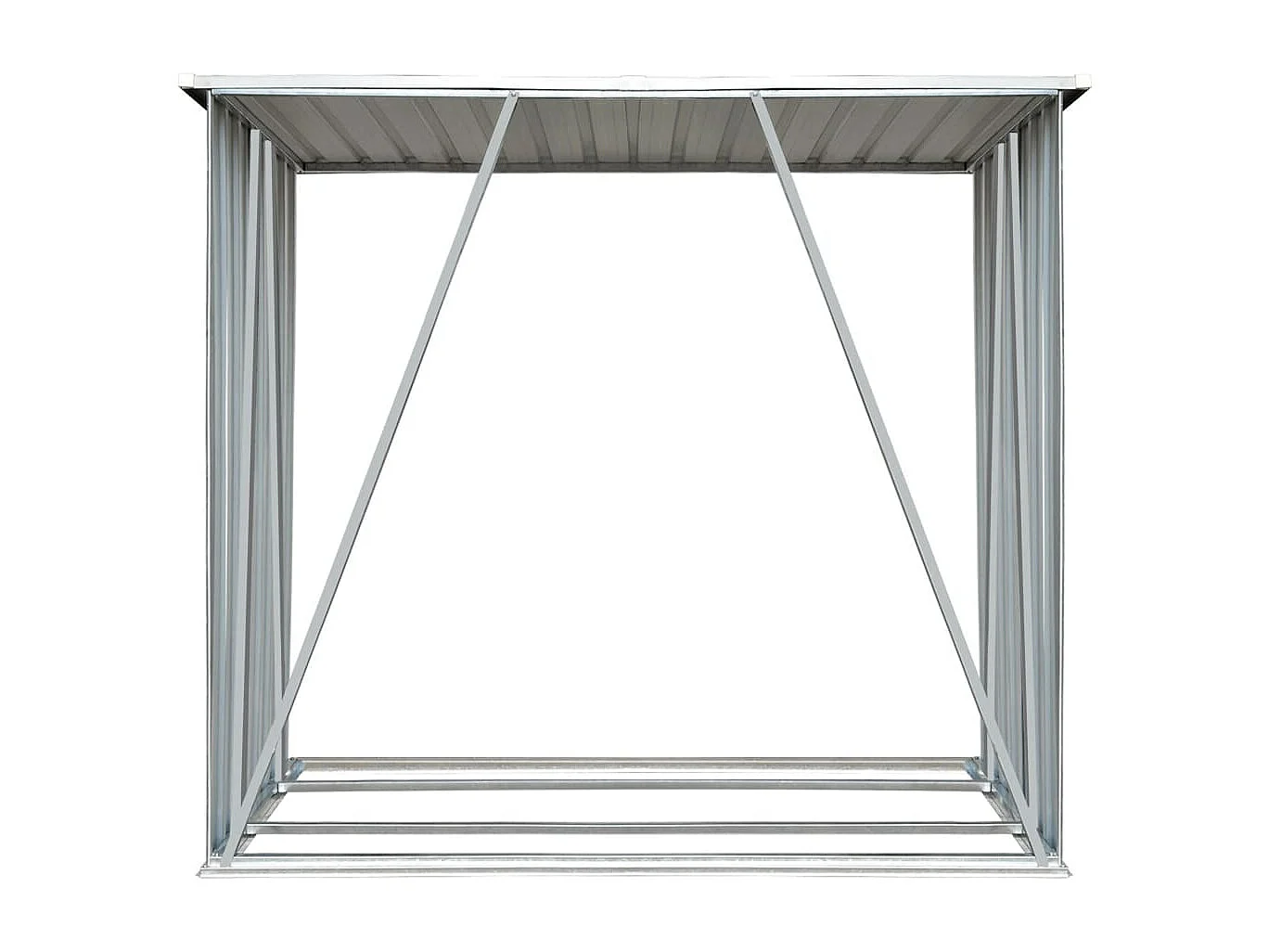 Riley  Brennholzlager Verzinkter Stahl 163 x 83 x 154 cm Anthrazit