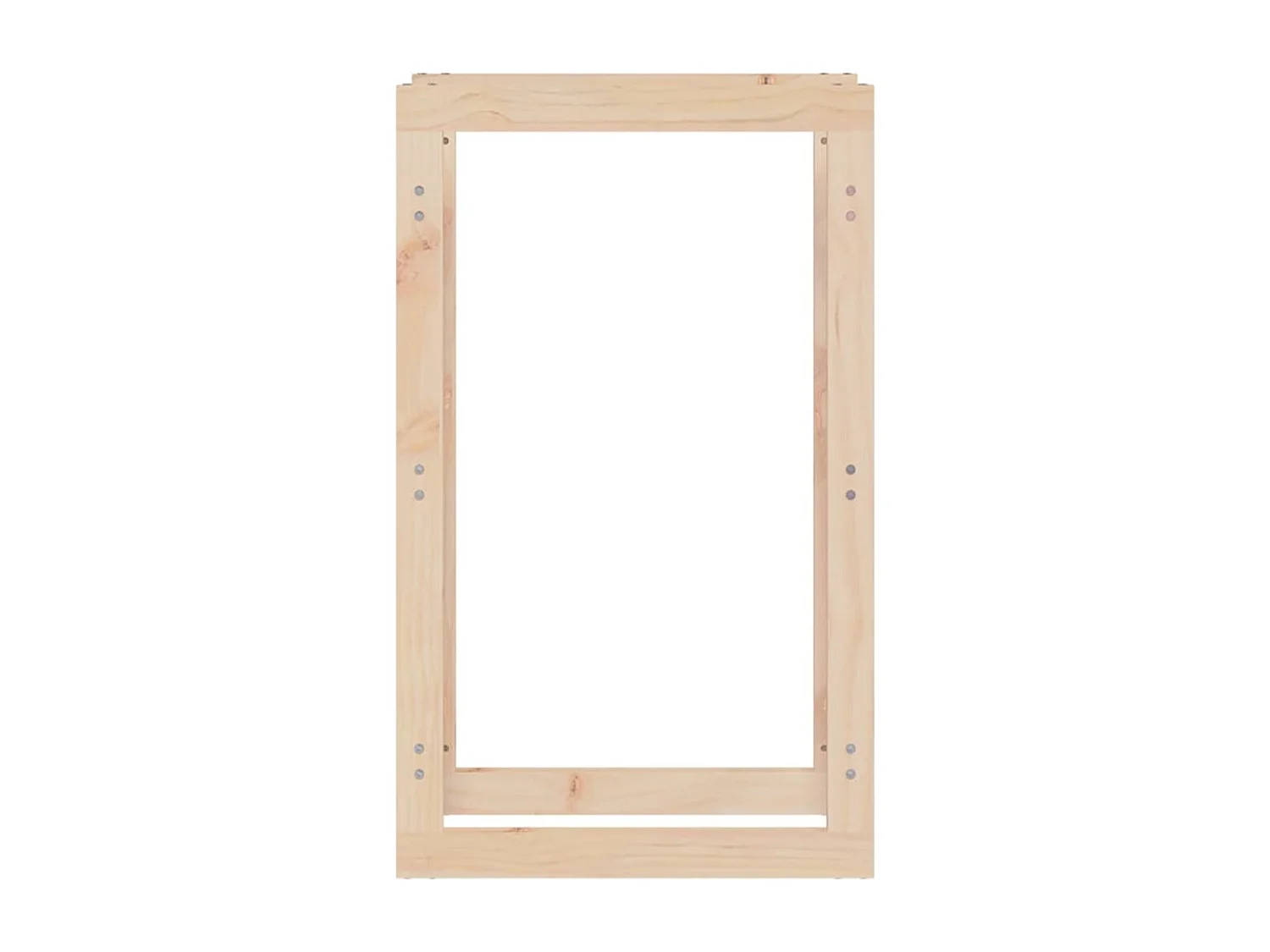 Riemst  Kaminholzregal 60x25x100 cm Massivholz Kiefer