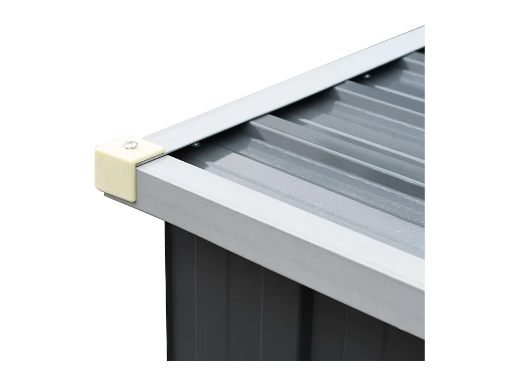 Aulnay-sous-Bois  Brennholzlager aus verzinktem Stahl 330x84x152 cm Grau