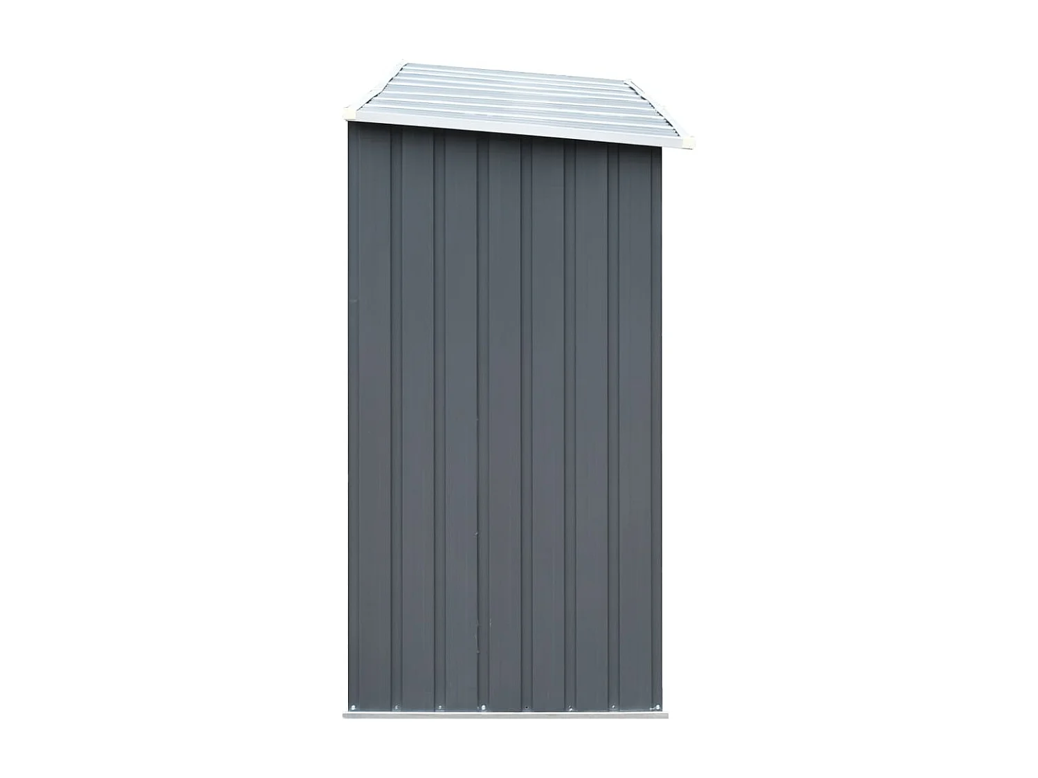 Aulnay-sous-Bois  Abri de stockage de bois Acier galvanisé 330x84x152 cm Gris