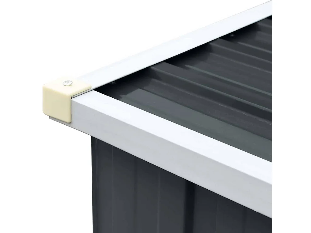 Aulnay-sous-Bois  Abri de stockage à bois Acier galvanisé 330x84x152cm Anthracite