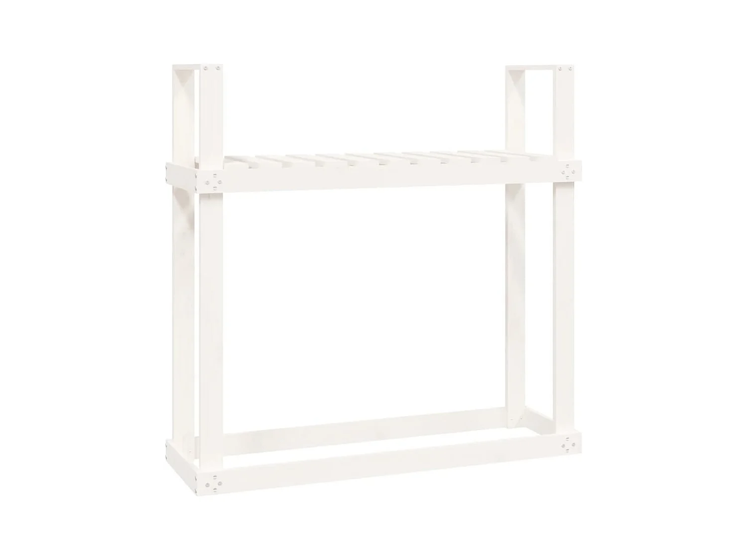 Linköping  Support pour bois de chauffage Blanc 110x35x108,5cm Bois de pin