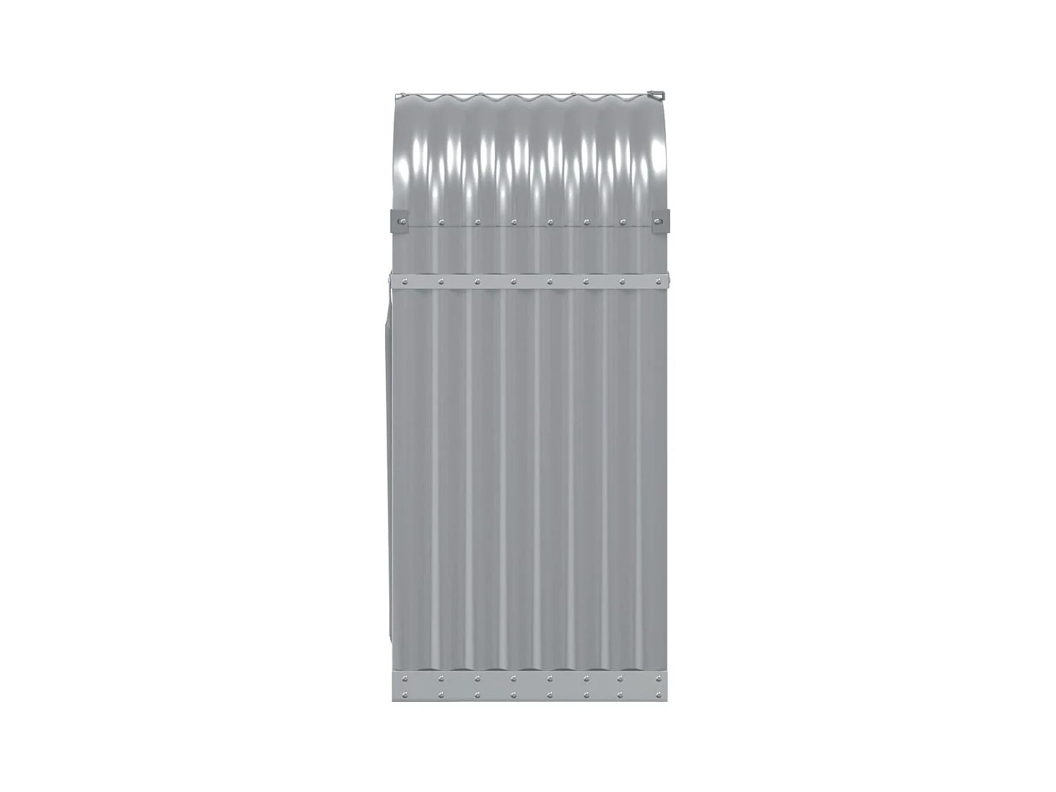 Jilles  Kaminholzunterstand Hellgrau 40x45x100 cm Verzinkter Stahl