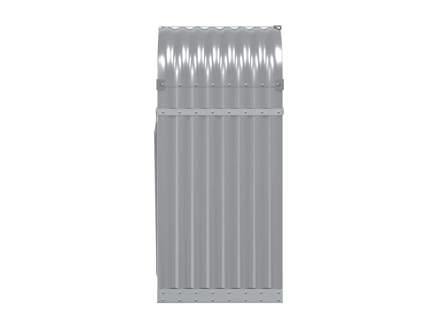 Jilles  Porte-bûches gris clair 40x45x100 cm acier galvanisé