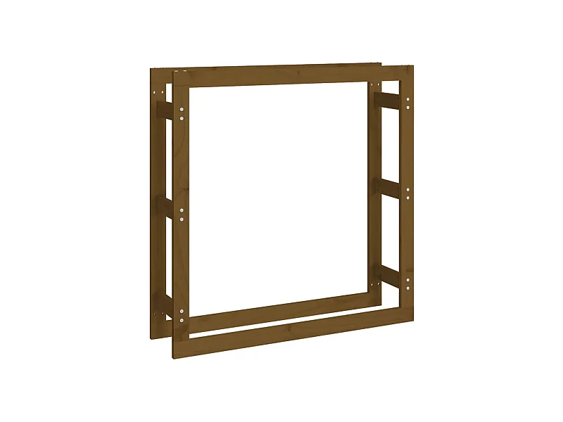 Riemst  Kaminholzregal Honigbraun 100x25x100 cm Massivholz Kiefer