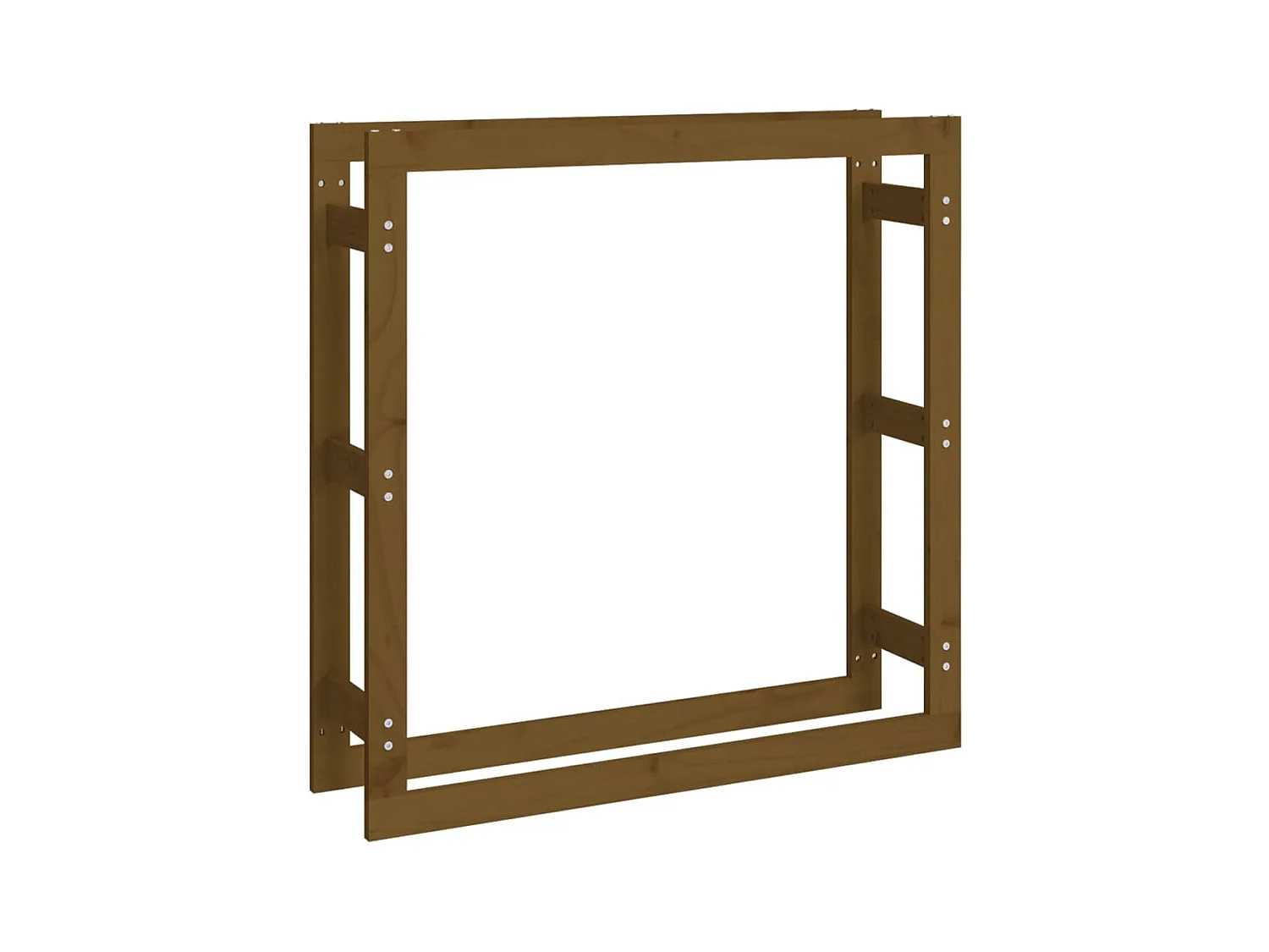 Riemst  Support de bois de chauffage Marron miel 100x25x100 cm Bois pin