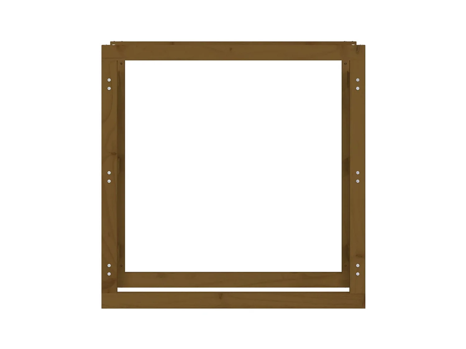 Riemst  Support de bois de chauffage Marron miel 100x25x100 cm Bois pin