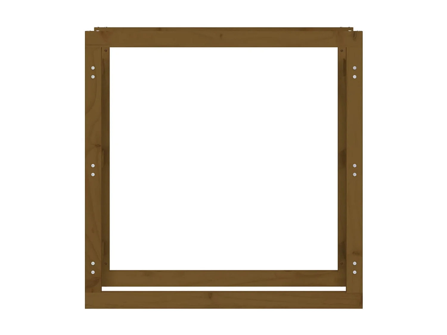 Riemst  Kaminholzregal Honigbraun 100x25x100 cm Massivholz Kiefer