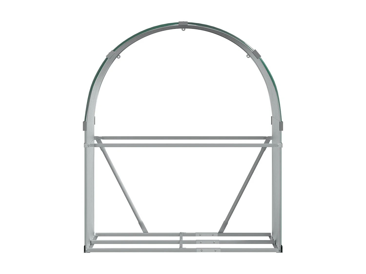 Jilles  Kaminholzunterstand Grün 120x45x140 cm Verzinkter Stahl