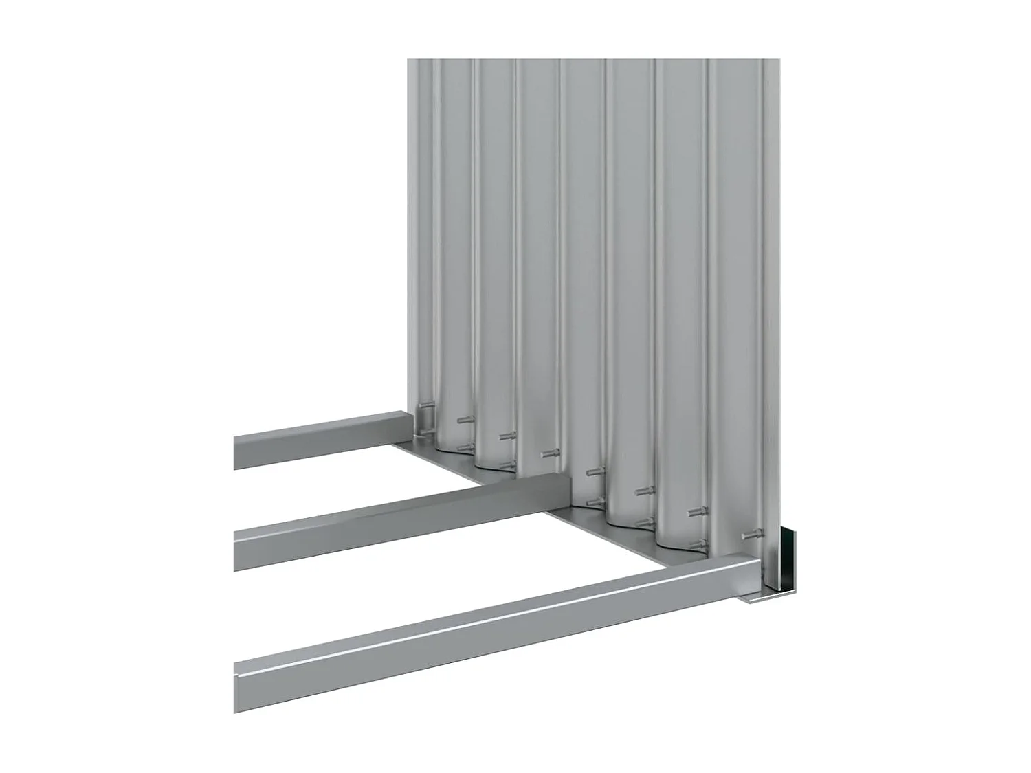 Jilles  Kaminholzunterstand Grün 120x45x140 cm Verzinkter Stahl