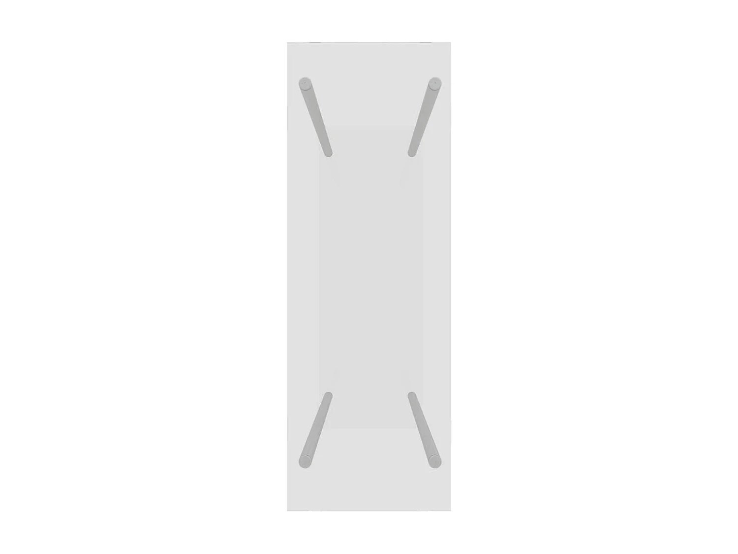 Olland  Brennholzregal Transparent 80x35x100 cm Hartglas