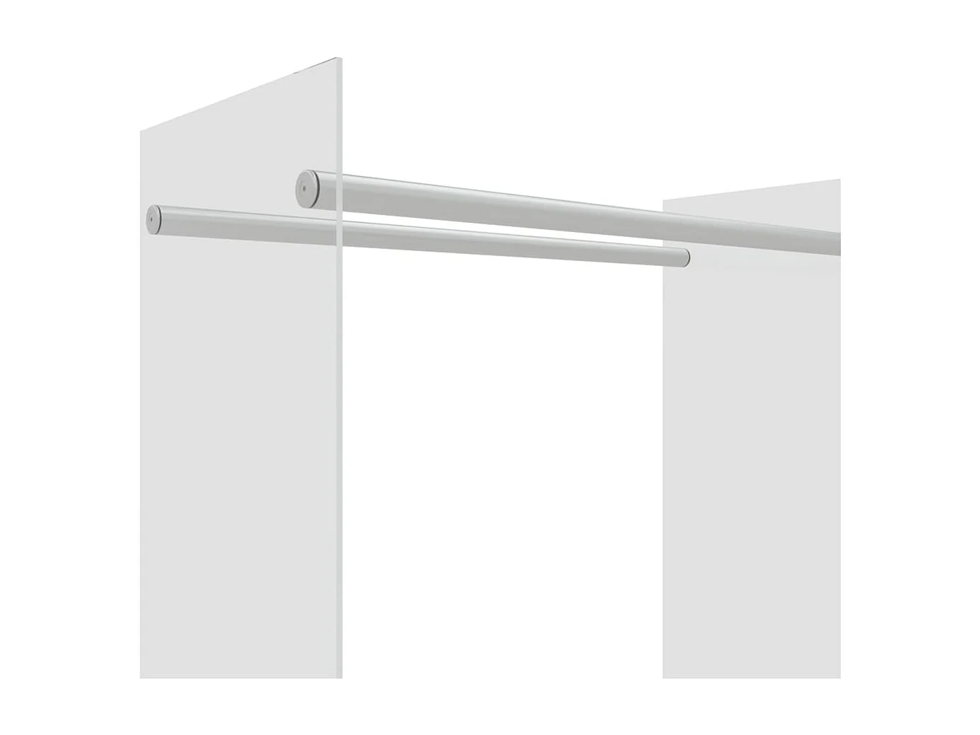 Olland  Portant de bois chauffage Transparent 80x35x100 cm Verre trempé