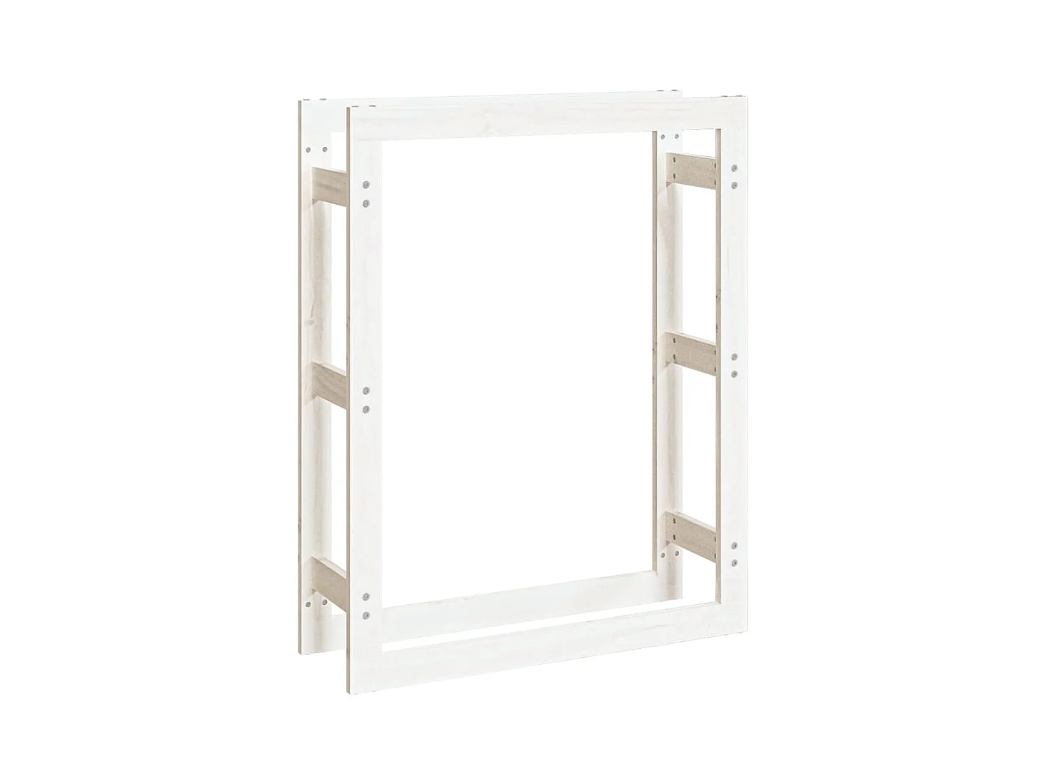 Riemst  Support pour bois de chauffage Blanc 80x25x100 cm Bois de pin