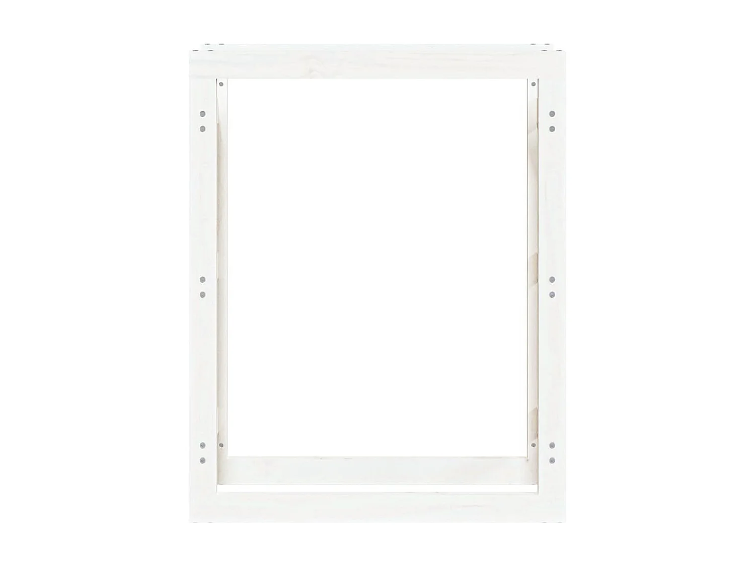 Riemst  Support pour bois de chauffage Blanc 80x25x100 cm Bois de pin