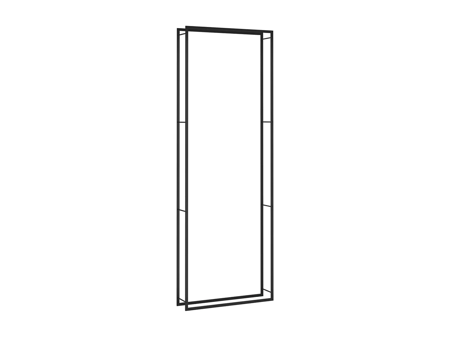Nichelino  Haardhoutrek 110x28x312 cm staal matzwart