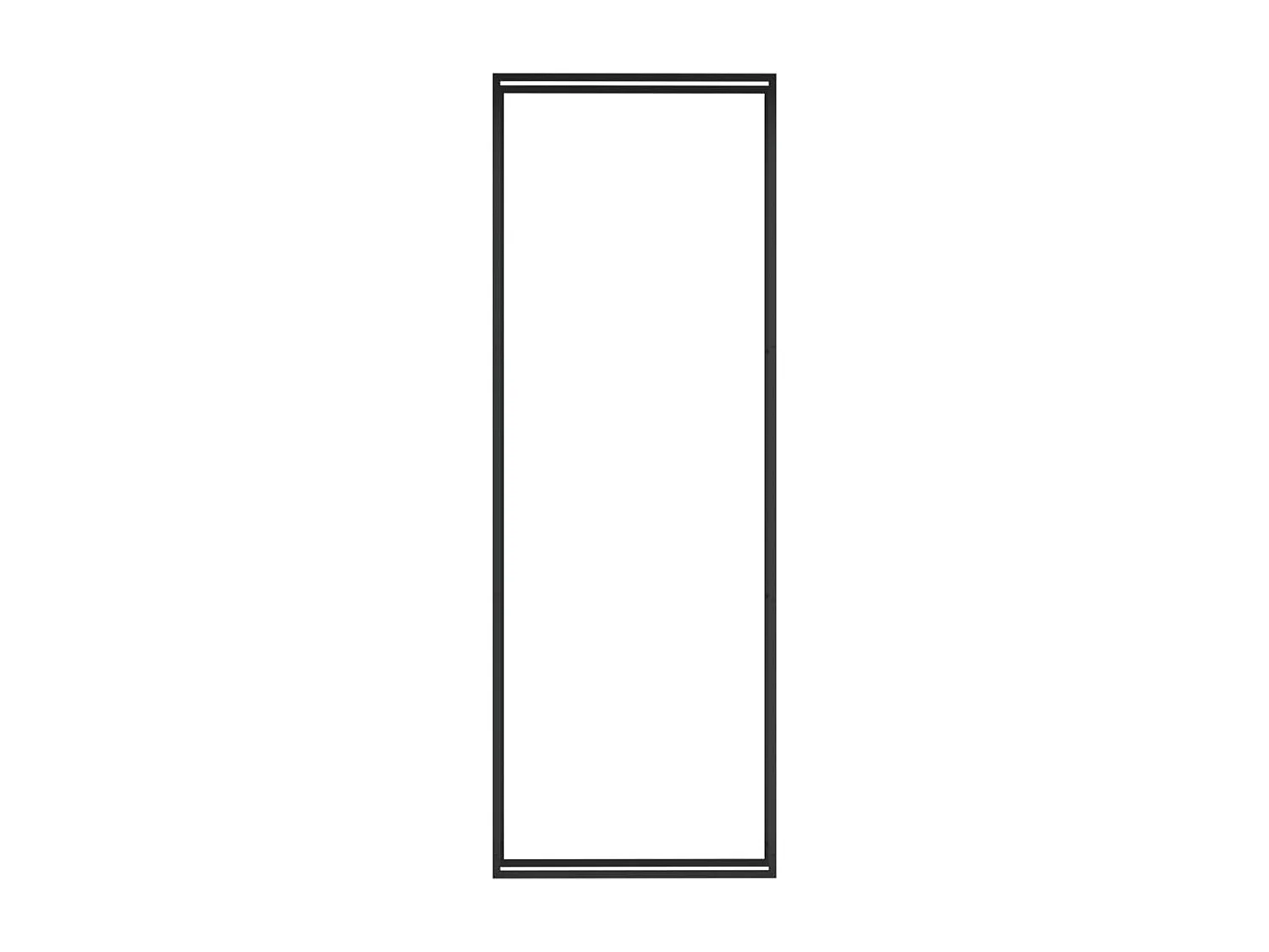 Nichelino  Haardhoutrek 110x28x312 cm staal matzwart