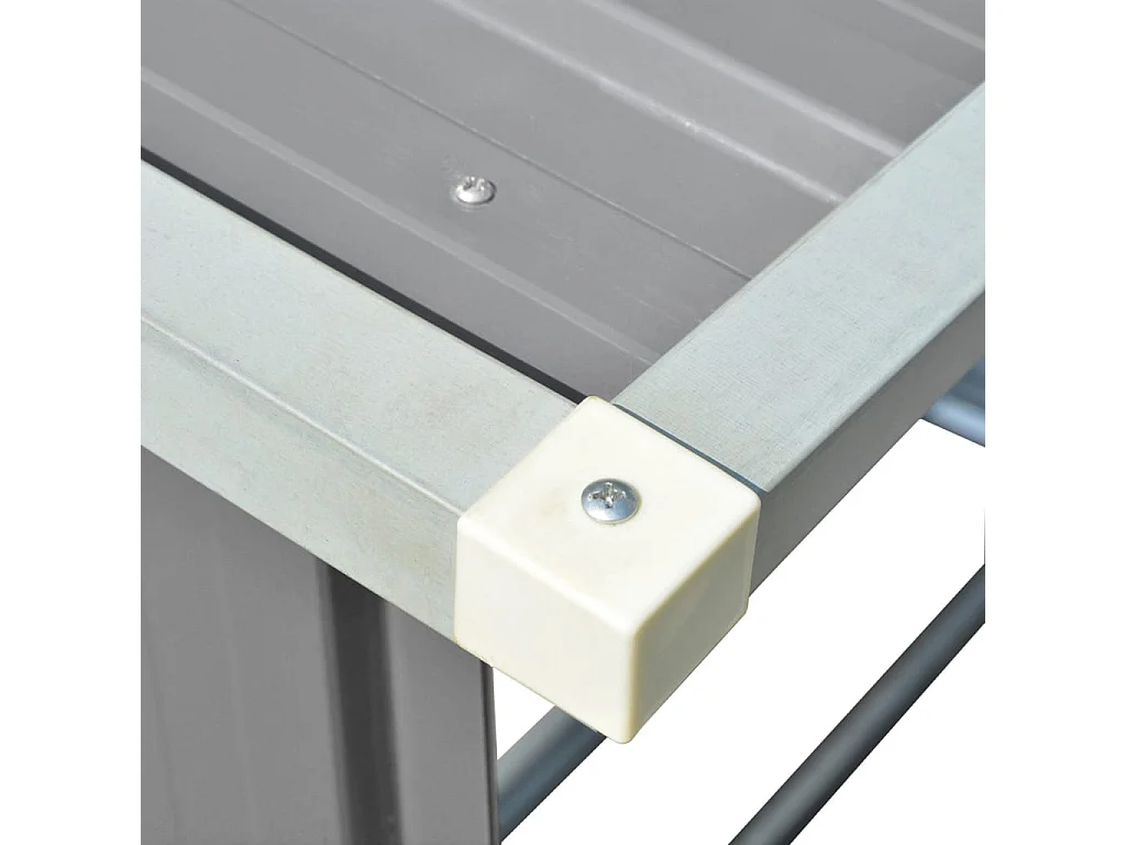 Riley  Brennholzlager Verzinkter Stahl 163 x 83 x 154 cm Grau