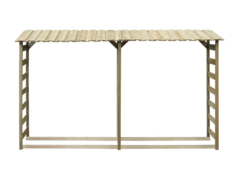 Sophie-Pascale  Doppio Capannone per Legname 300x44x176cm Legno Pino Impregnato