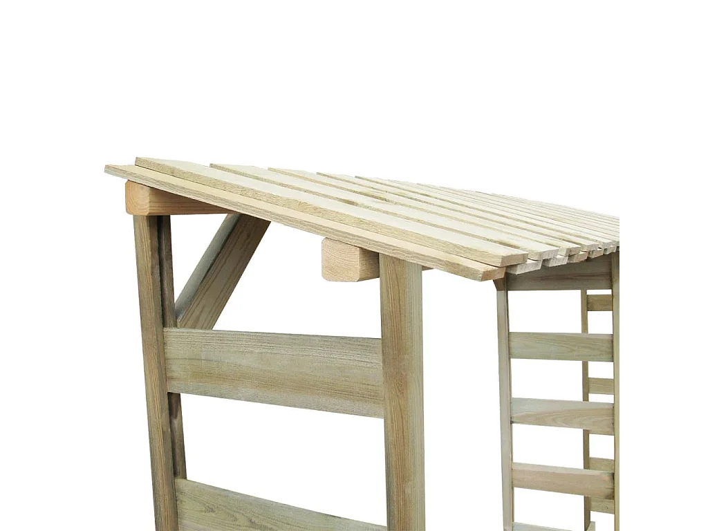 Sophie-Pascale  Feuerholz-Lagerschuppen 300×44×176 cm Imprägniertes Kiefernholz