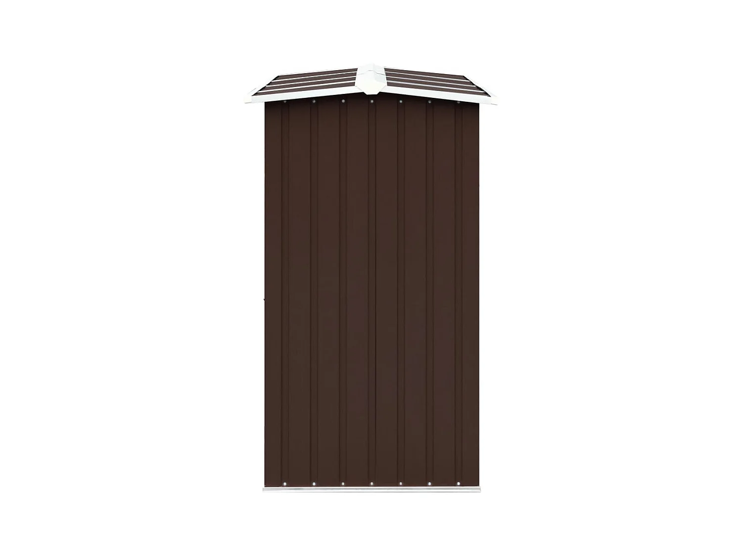 Grydel  Abri de stockage de bois Acier galvanisé 330x92x153 cm Marron