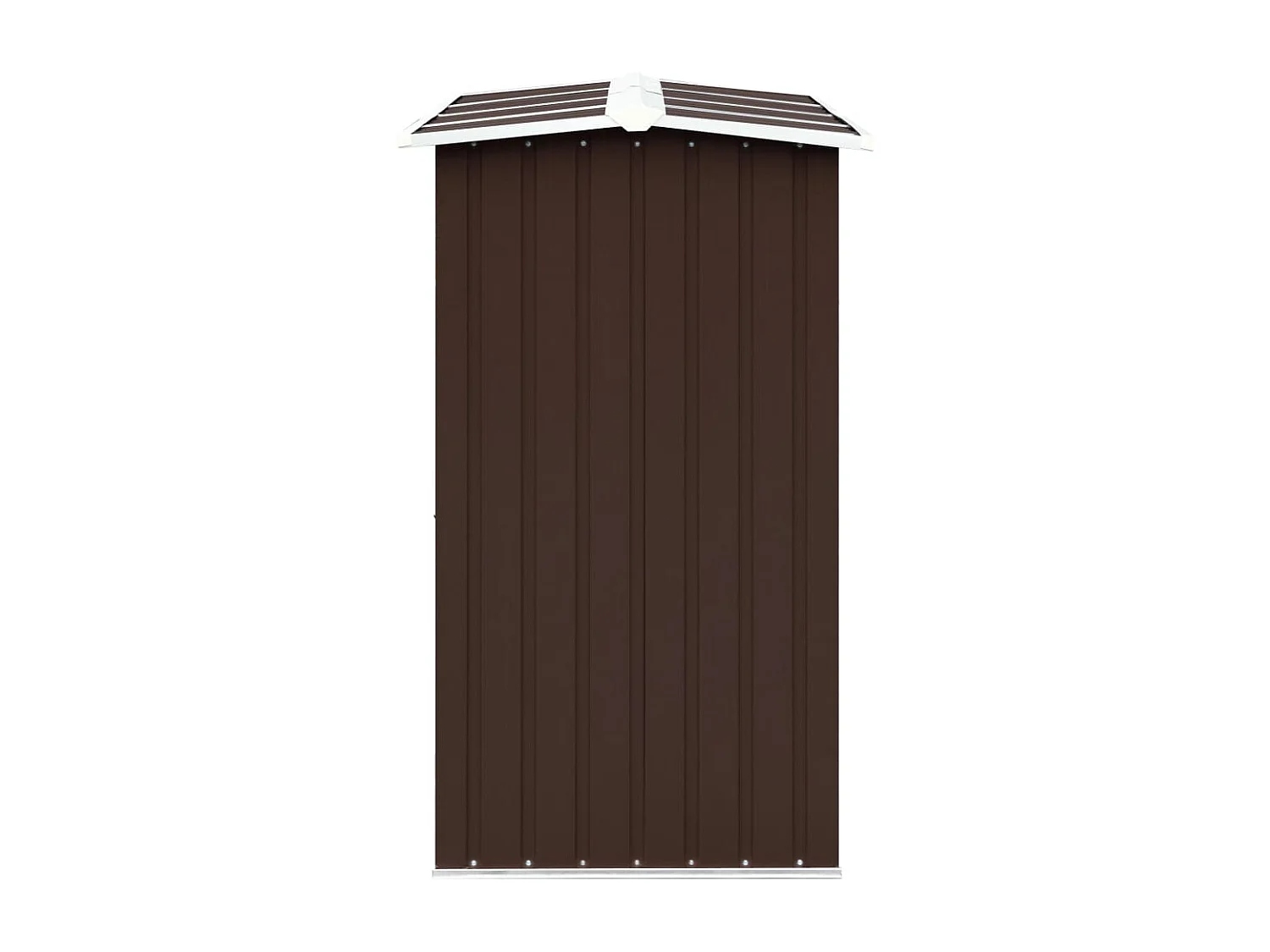 Grydel  Abri de stockage de bois Acier galvanisé 330x92x153 cm Marron