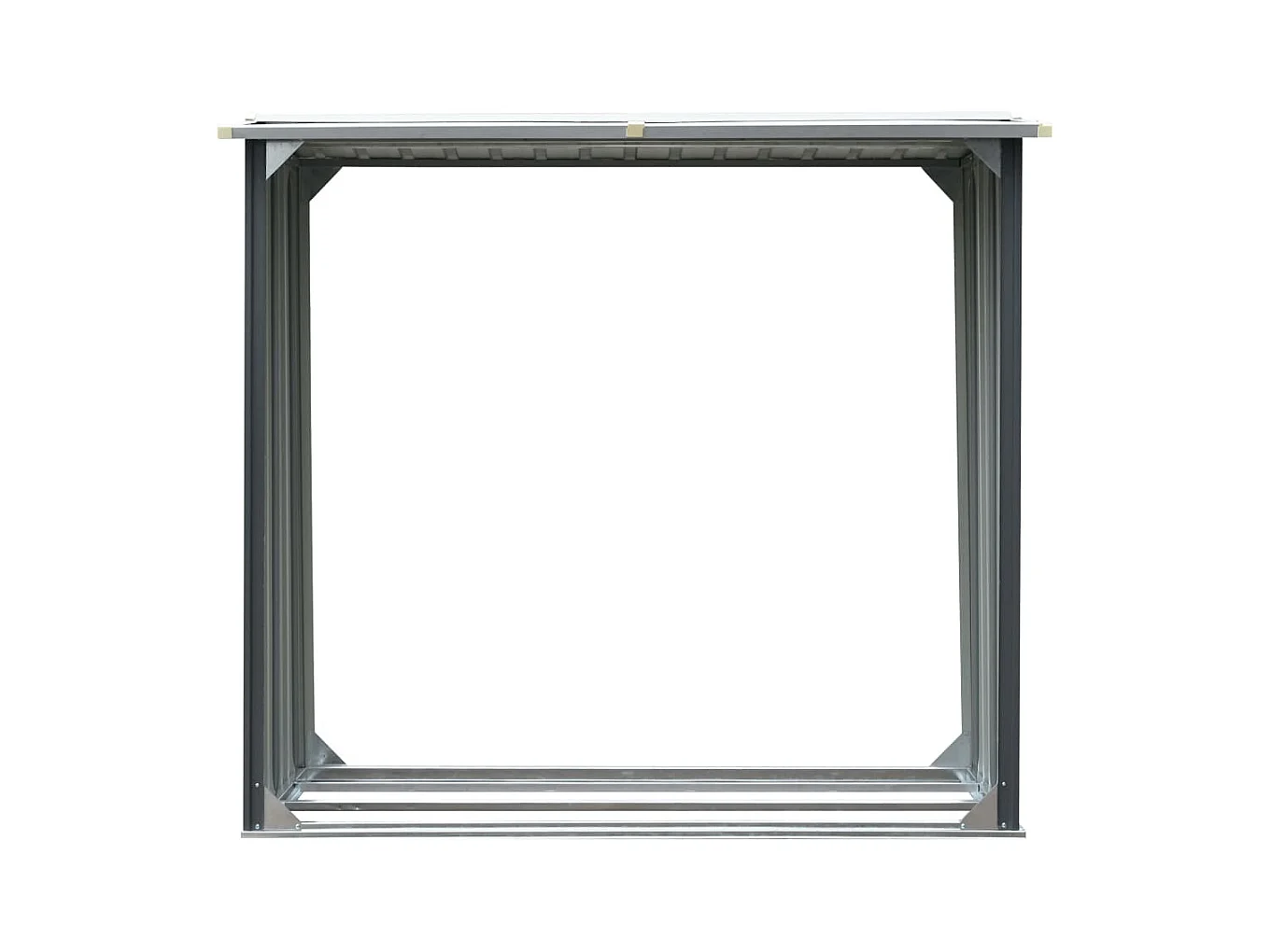 Fedde  Brennholzlager Verzinkter Stahl 172 x 91 x 154 cm Grau