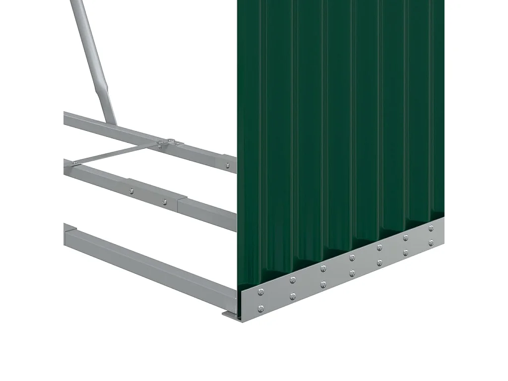 Jilles  Kaminholzunterstand Grün 120x45x100 cm Verzinkter Stahl