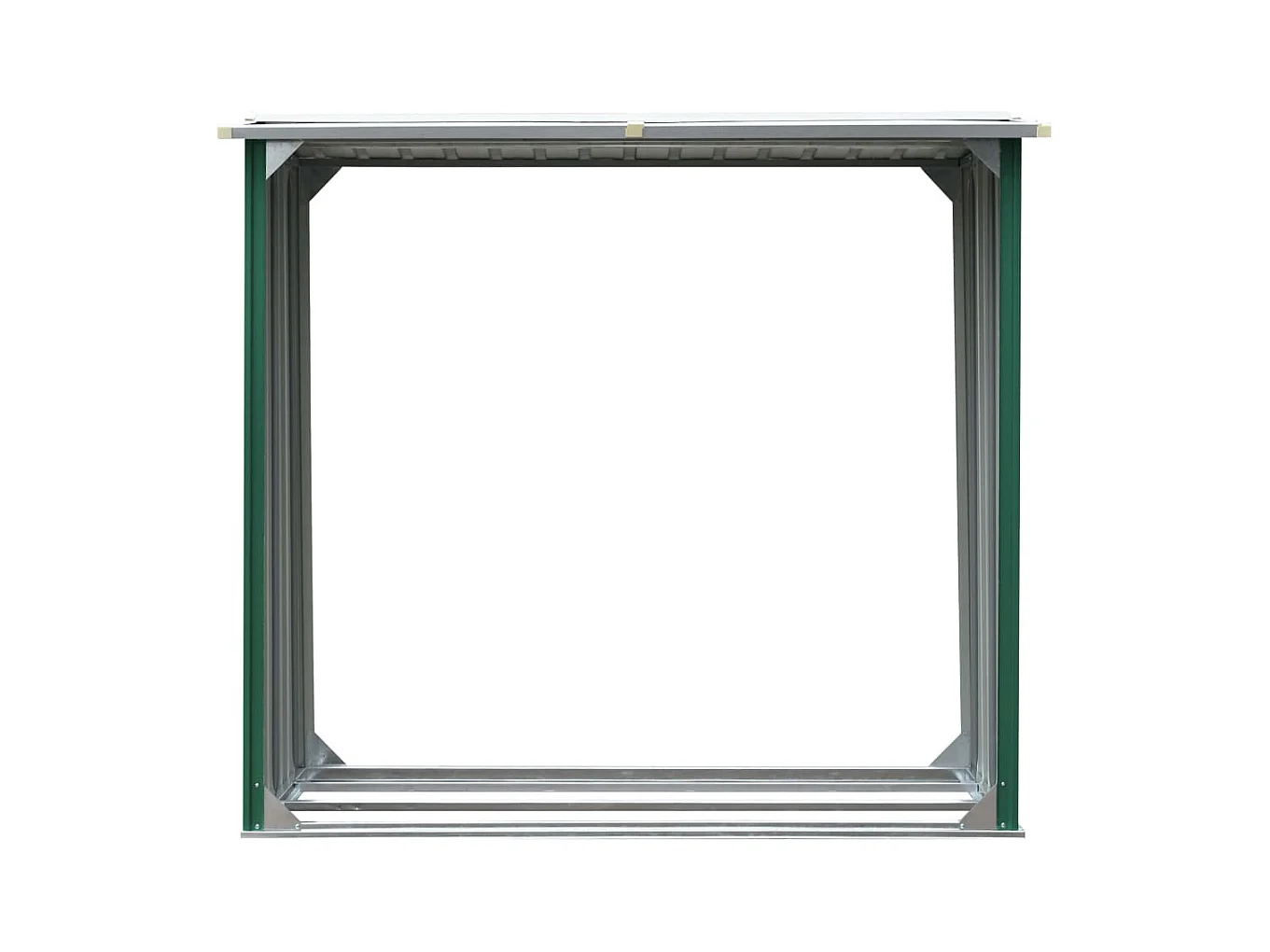 Fedde  Brennholzlager Verzinkter Stahl 172x91x154 cm Grün