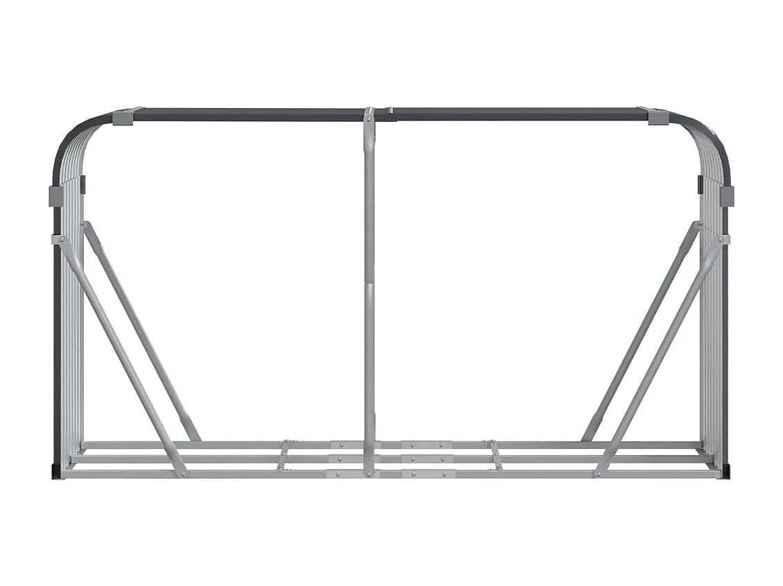 Jilles  Kaminholzunterstand Anthrazit 180x45x100 cm Verzinkter Stahl