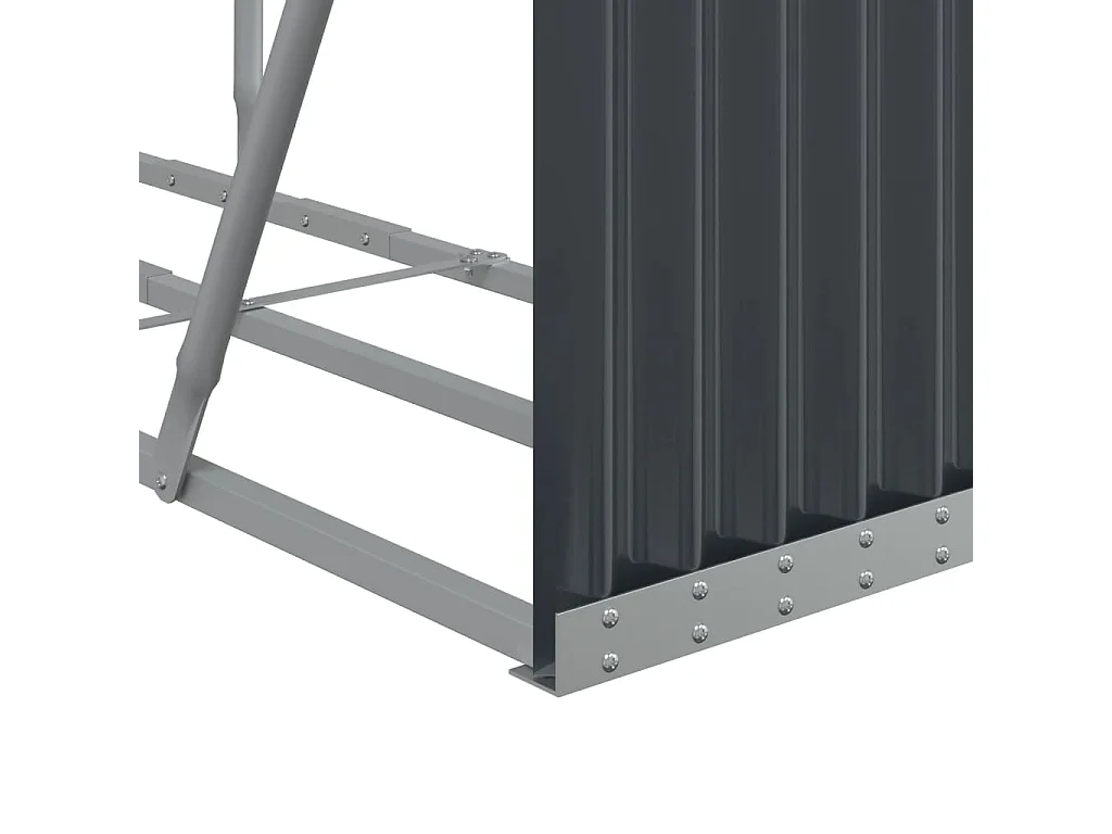 Jilles  Kaminholzunterstand Anthrazit 180x45x100 cm Verzinkter Stahl