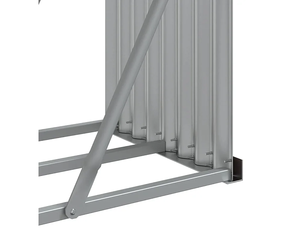 Jilles  Kaminholzunterstand Anthrazit 180x45x100 cm Verzinkter Stahl