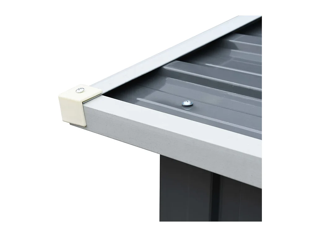 Grydel  Brennholzlager aus verzinktem Stahl 330 x 92 x 153 cm Grau