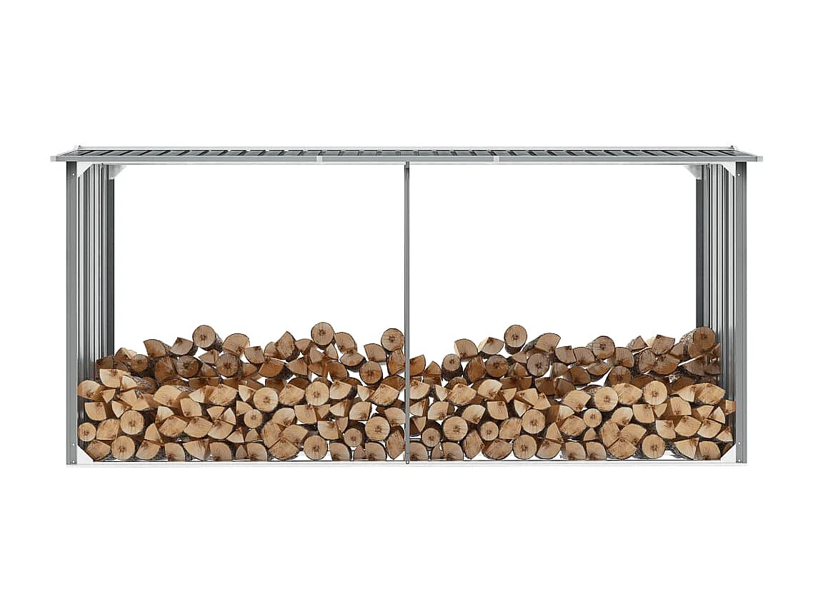 Grydel  Capannone da Giardino in Acciaio Zincato 330x92x153cm Grigio