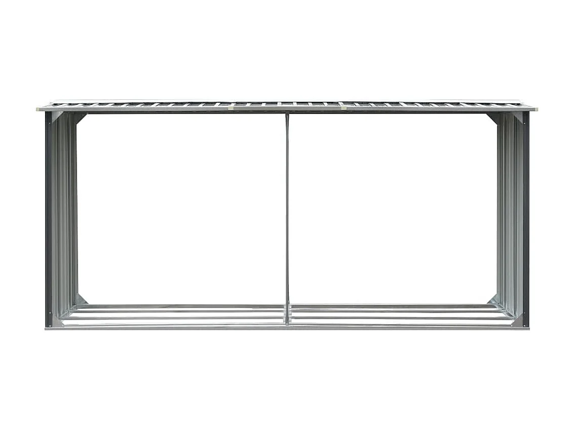 Grydel  Capannone da Giardino in Acciaio Zincato 330x92x153cm Grigio