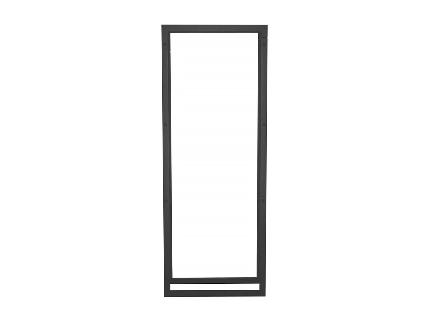 Nichelino  Portant de bois de chauffage Noir mat 50x28x132 cm Acier