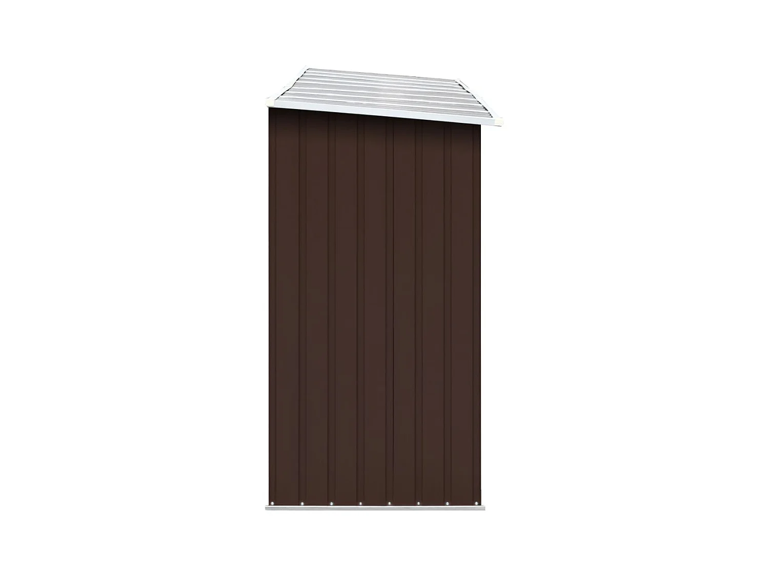 Aulnay-sous-Bois  Abri de stockage de bois Acier galvanisé 330x84x152 cm Marron