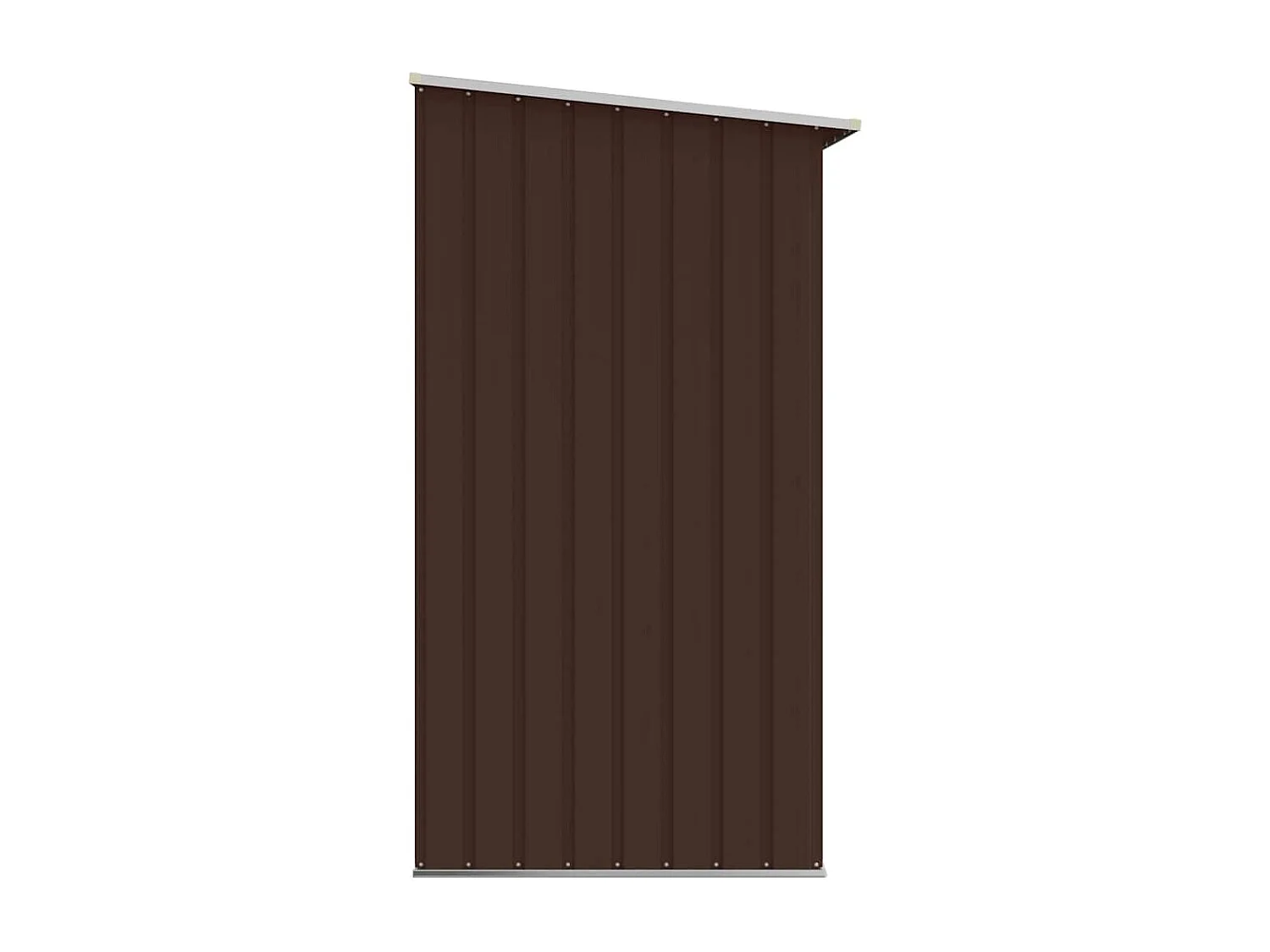 Aulnay-sous-Bois  Abri de stockage de bois Acier galvanisé 330x84x152 cm Marron