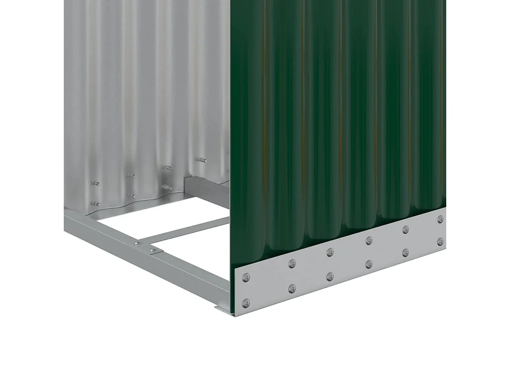 Jilles  Kaminholzunterstand Grün 40x45x100 cm Verzinkter Stahl